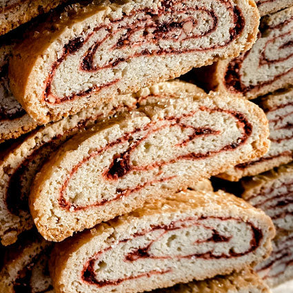 Almond Berry Swirl Biscotti (One Dozen)